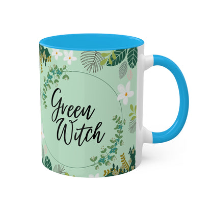 Green Witch Colorful Mugs, 11oz