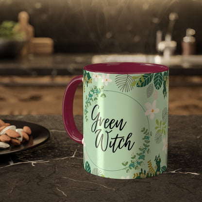 Green Witch Colorful Mugs, 11oz