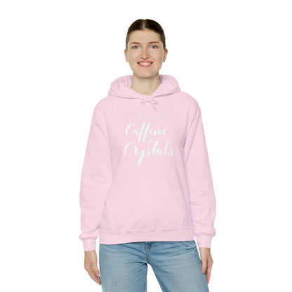 Running on Caffeine & Crystals double sided Unisex Heavy Blend Hooded Sweatshirt