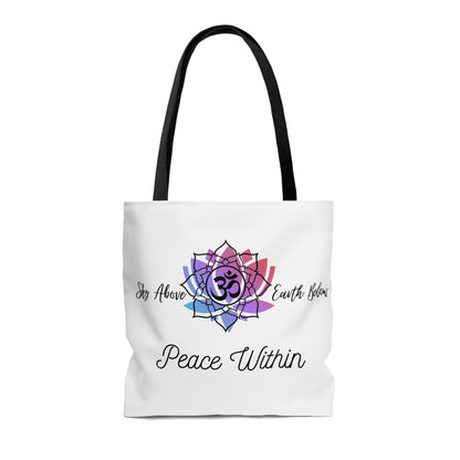 Peace AOP Tote Bag