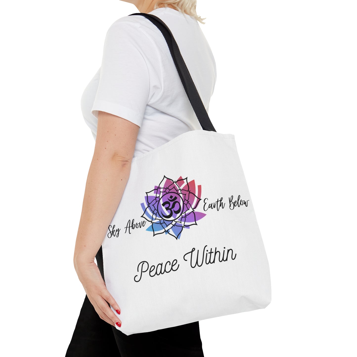 Peace AOP Tote Bag