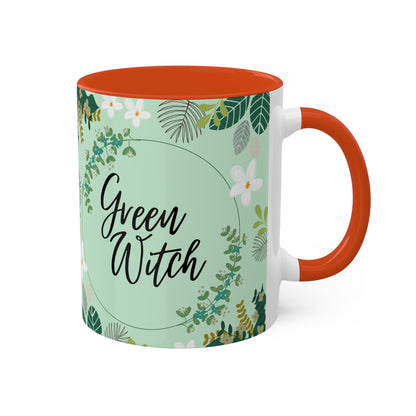 Green Witch Colorful Mugs, 11oz