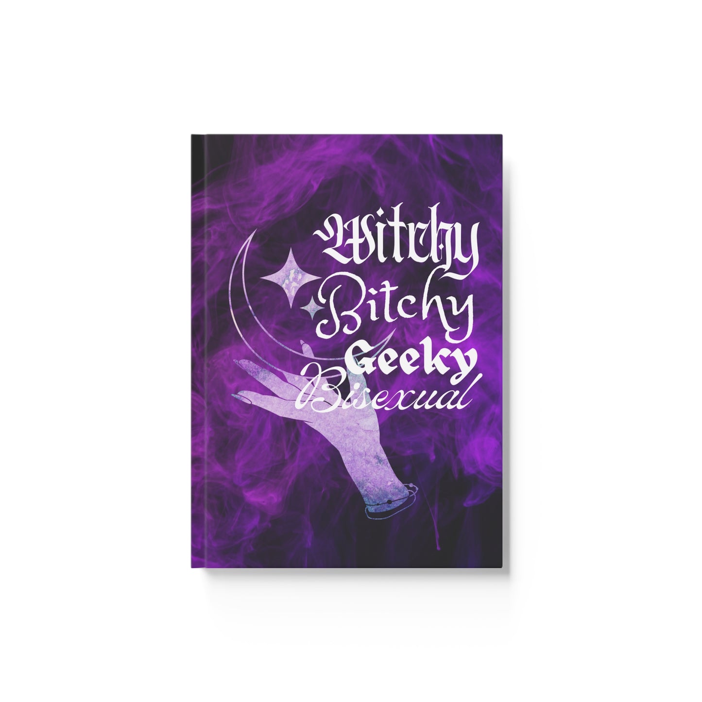 Witchy, Bitchy, Geeky, Bisexual Hard Backed Journal, Grimoir, Notebook, Funny, Pagan, Wiccan, Lined, Unlined, and Graph