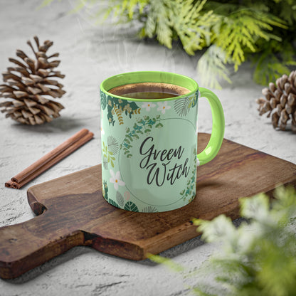 Green Witch Colorful Mugs, 11oz