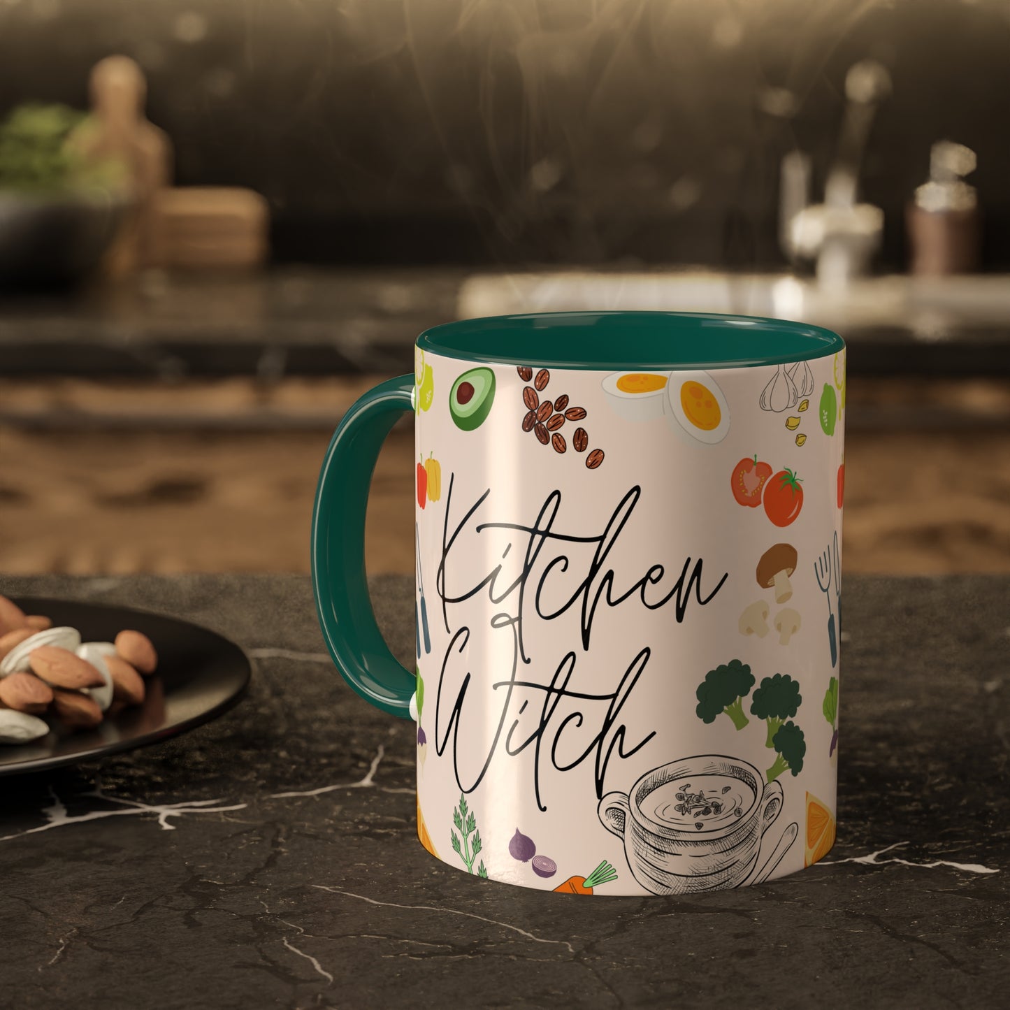 Kitchen Witch Colorful Mugs, 11oz