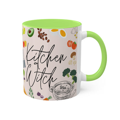 Kitchen Witch Colorful Mugs, 11oz