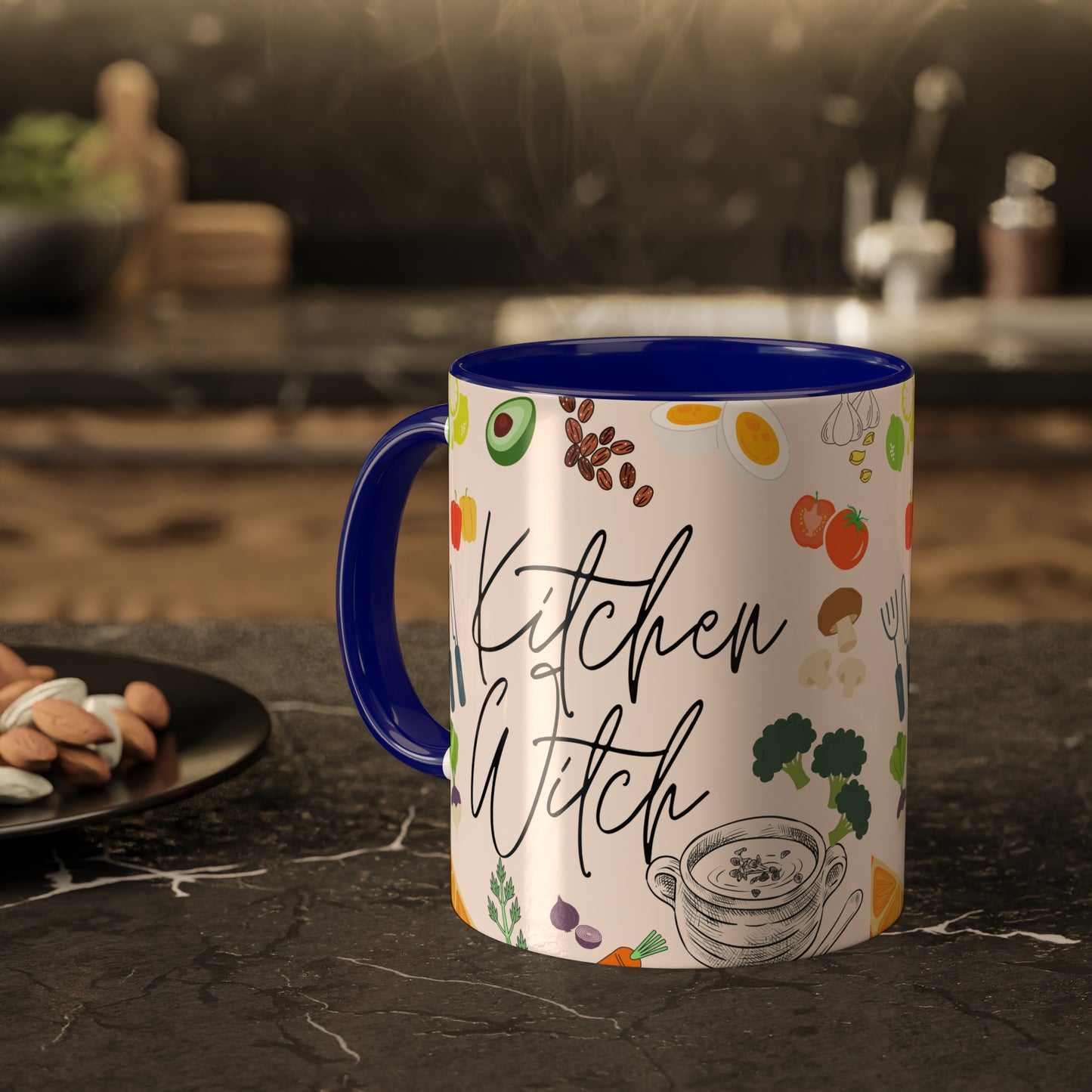 Kitchen Witch Colorful Mugs, 11oz