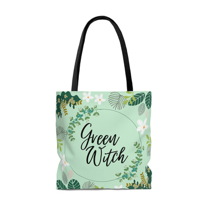 Green Witch Tote Bag