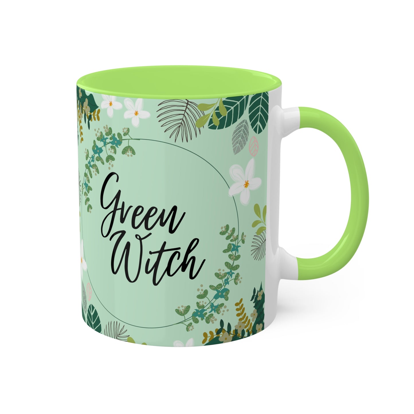 Green Witch Colorful Mugs, 11oz