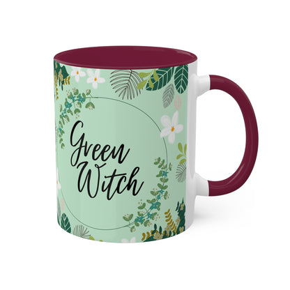 Green Witch Colorful Mugs, 11oz