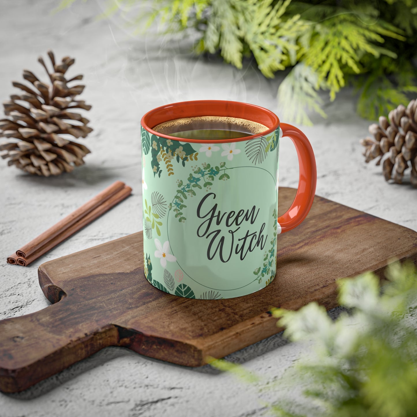 Green Witch Colorful Mugs, 11oz