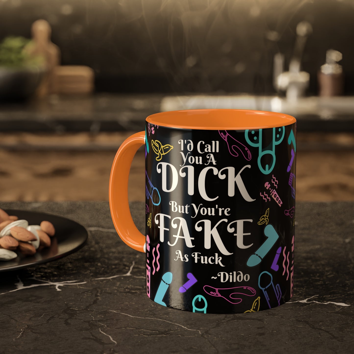 I'd Call You A D*ck Colorful Mugs, 11oz