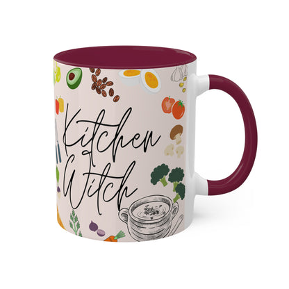 Kitchen Witch Colorful Mugs, 11oz