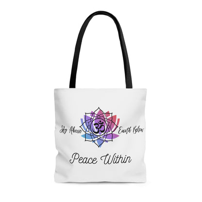 Peace AOP Tote Bag