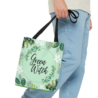 Green Witch Tote Bag