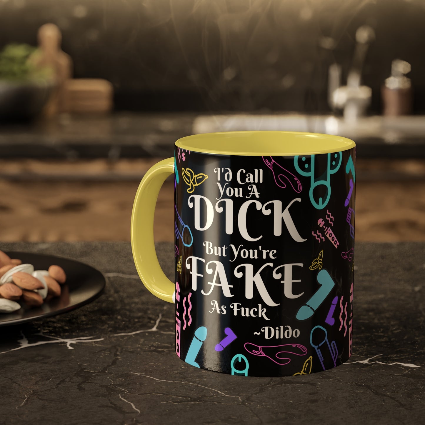 I'd Call You A D*ck Colorful Mugs, 11oz