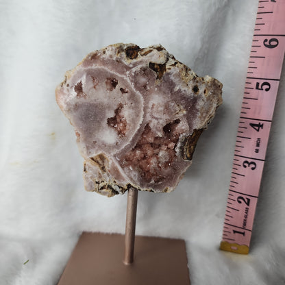 Pink Amethyst Slab/Freeform on Pin