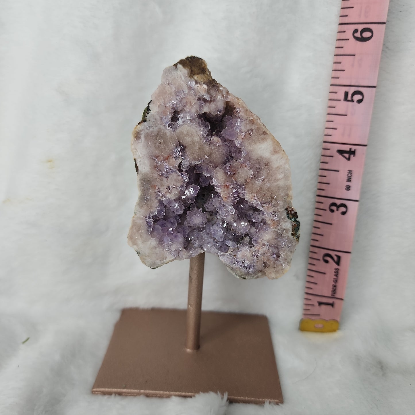 Pink Amethyst Slab/Freeform on Pin