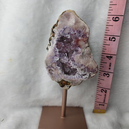 Pink Amethyst Slab/Freeform on Pin