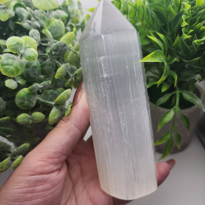 Selenite Tower 6"