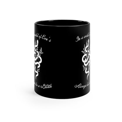 Lillith Goddess Witchy 11oz Black Mug