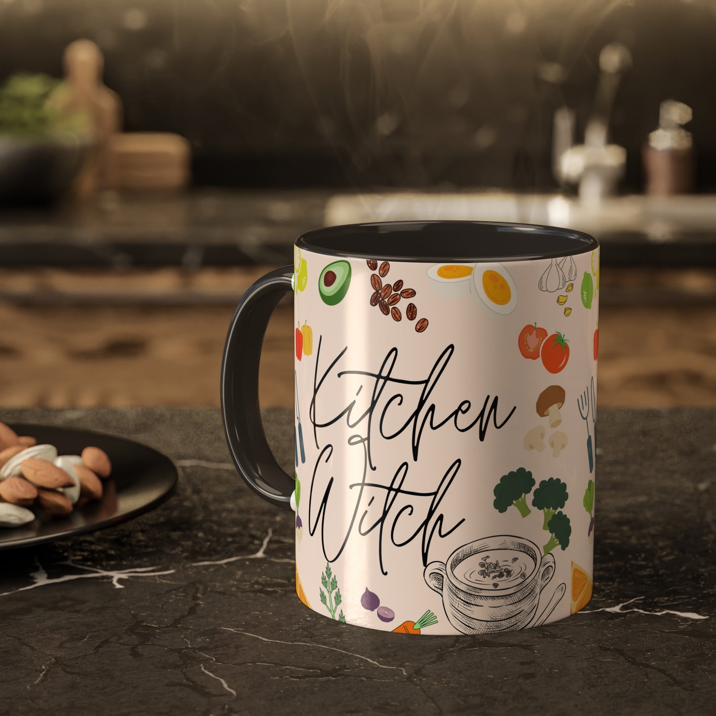 Kitchen Witch Colorful Mugs, 11oz