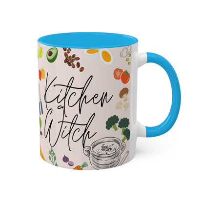 Kitchen Witch Colorful Mugs, 11oz