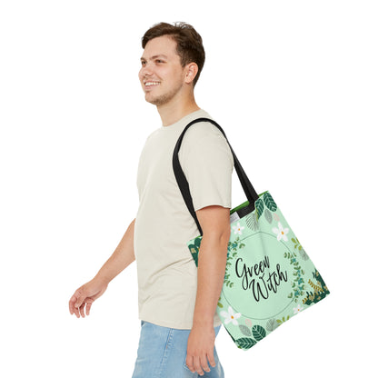 Green Witch Tote Bag