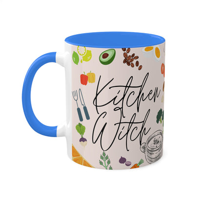 Kitchen Witch Colorful Mugs, 11oz