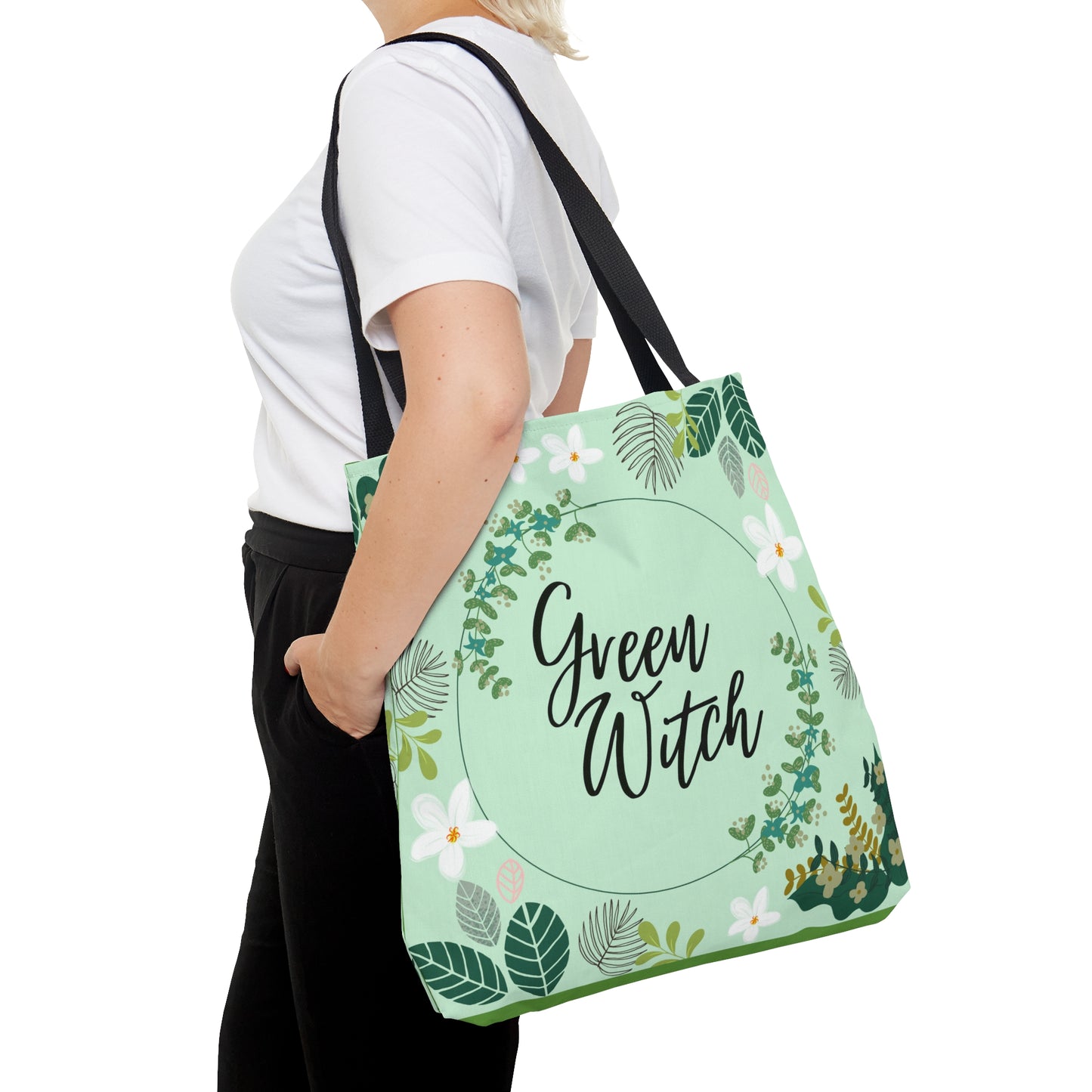 Green Witch Tote Bag