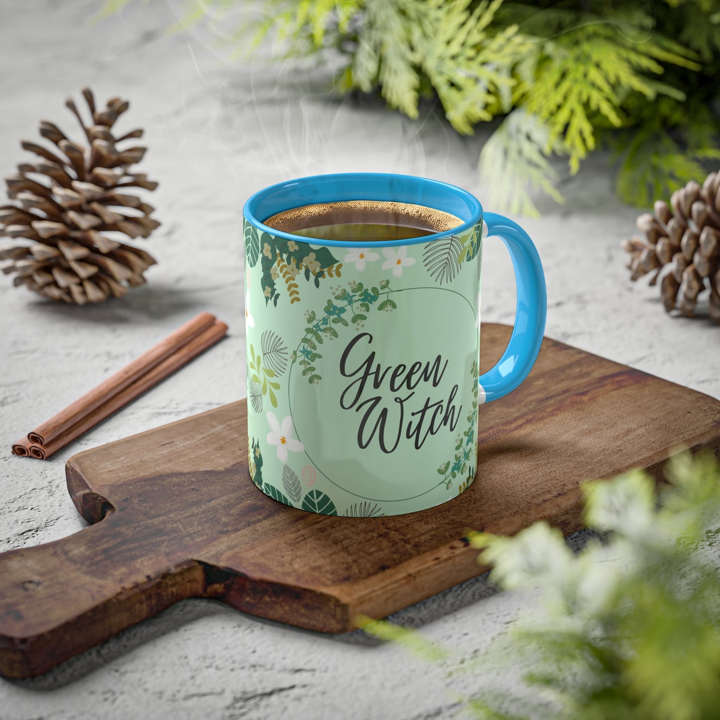 Green Witch Colorful Mugs, 11oz