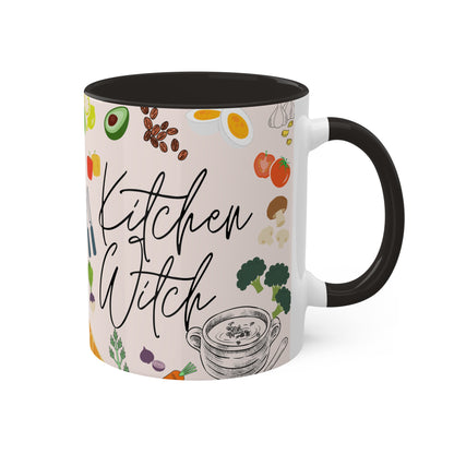 Kitchen Witch Colorful Mugs, 11oz