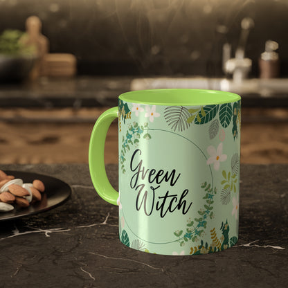 Green Witch Colorful Mugs, 11oz