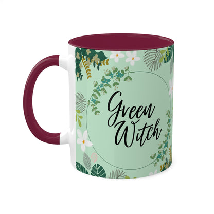 Green Witch Colorful Mugs, 11oz