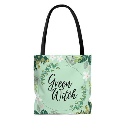 Green Witch Tote Bag