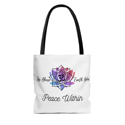 Peace AOP Tote Bag