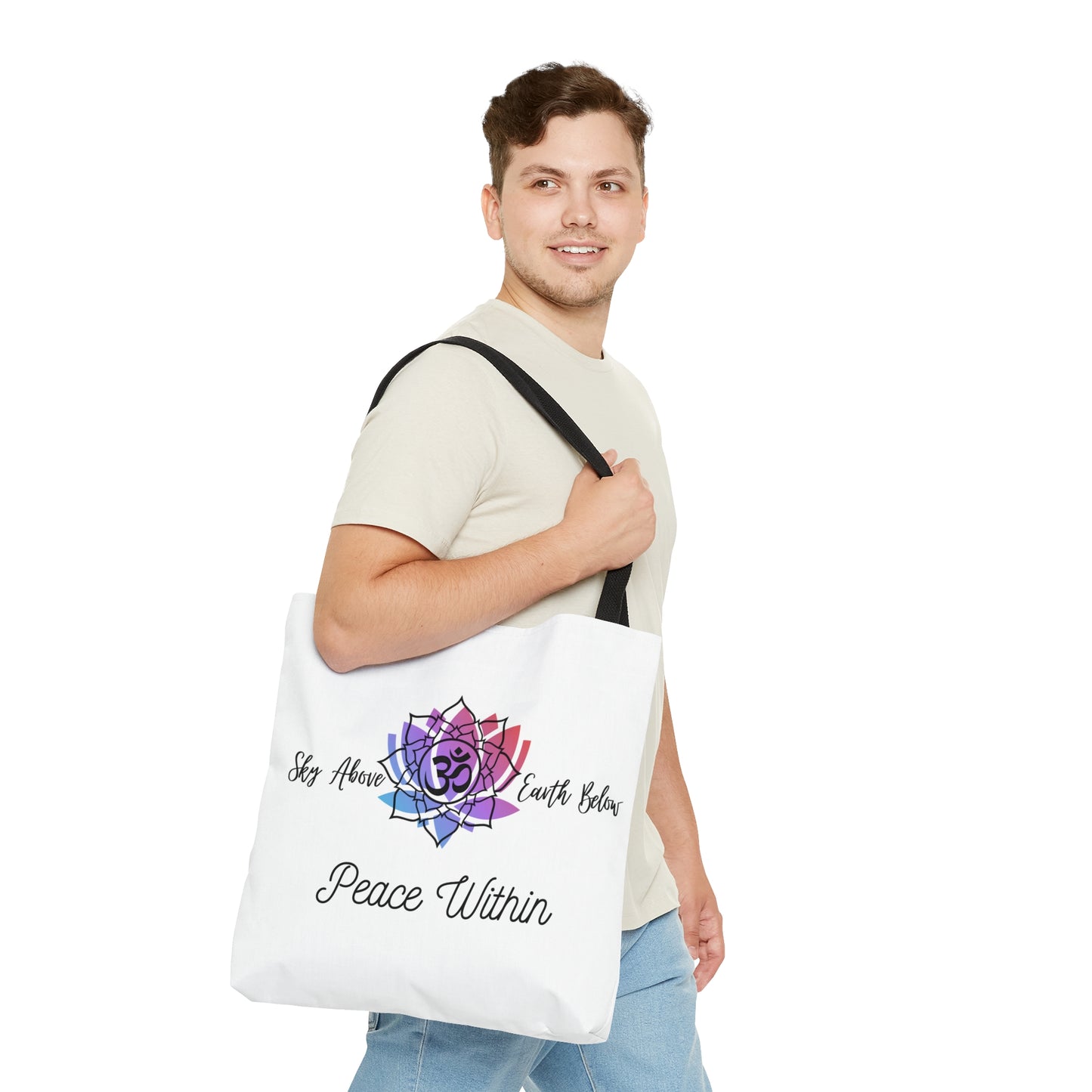 Peace AOP Tote Bag