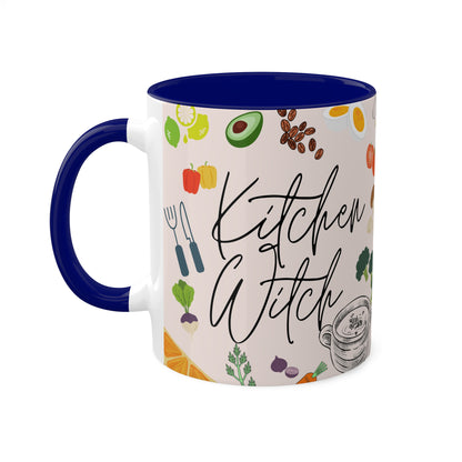 Kitchen Witch Colorful Mugs, 11oz