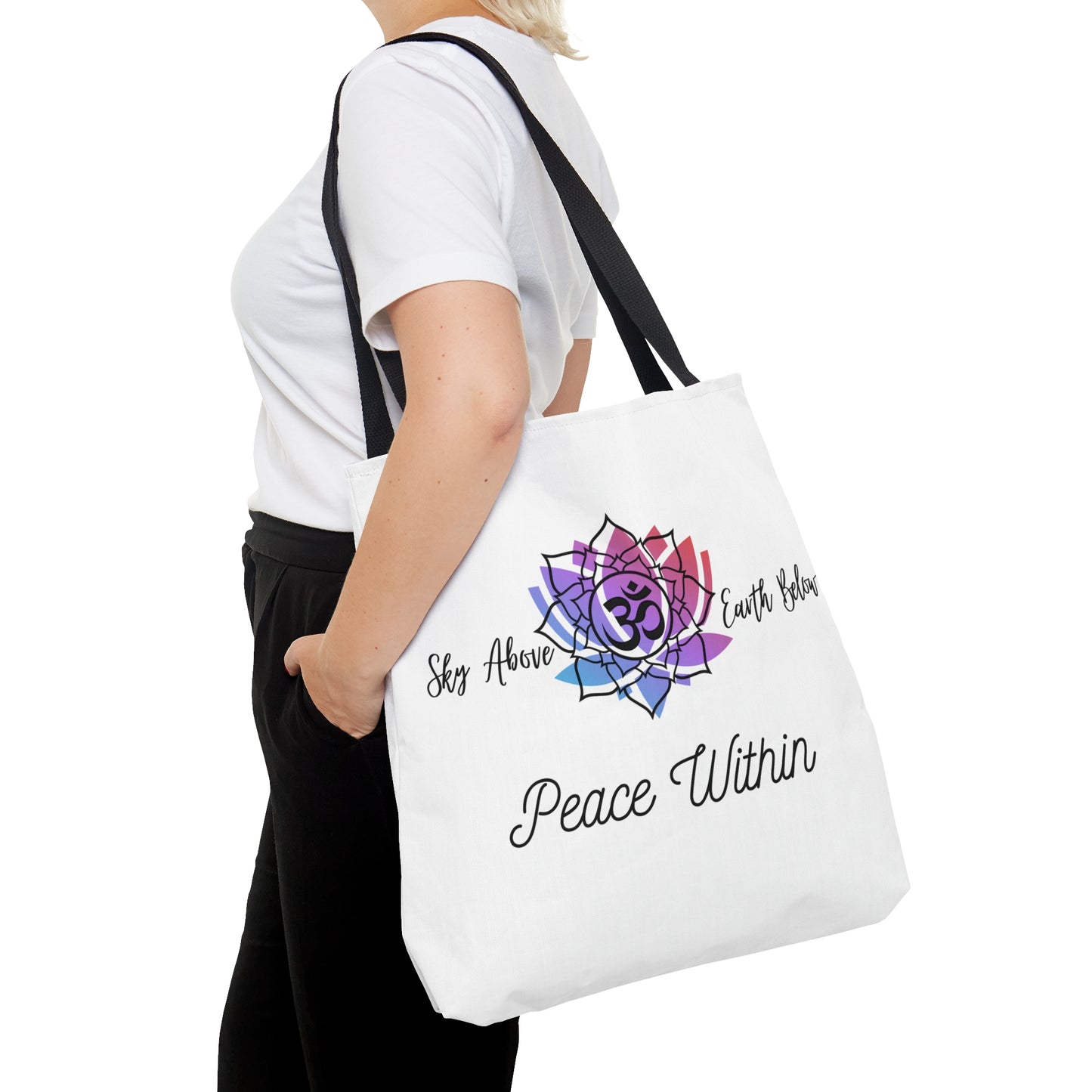 Peace AOP Tote Bag