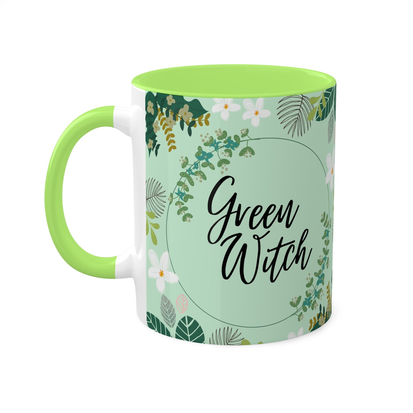 Green Witch Colorful Mugs, 11oz