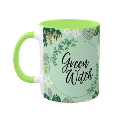 Green Witch Colorful Mugs, 11oz