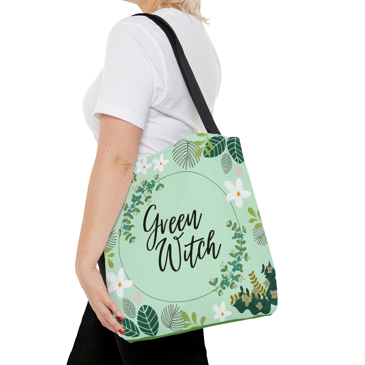 Green Witch Tote Bag